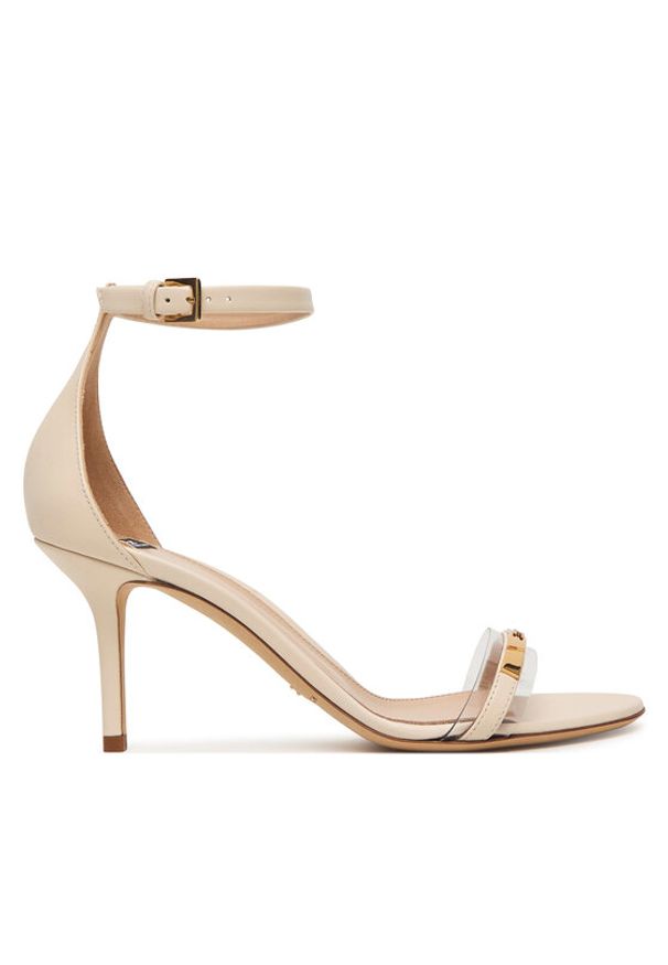 Elisabetta Franchi Sandały SA56L61E2 Écru. Kolor: kremowy. Materiał: skóra