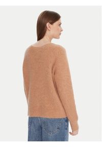 Kontatto Sweter 3M0863C Beżowy Relaxed Fit. Kolor: beżowy. Materiał: syntetyk #3