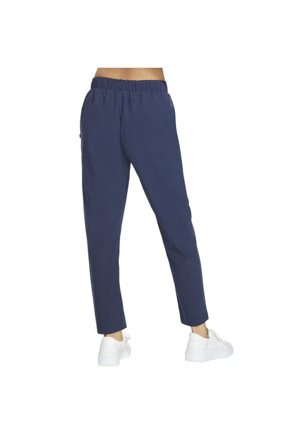 skechers - Spodnie sportowe damskie Slip-Ins: GO Walk Uptown Pant. Kolor: niebieski. Materiał: nylon