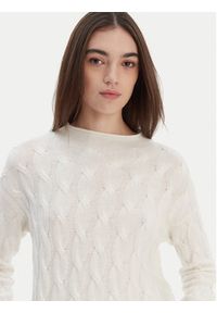 United Colors of Benetton - United Colors Of Benetton Sweter 1335D2467 Biały Regular Fit. Kolor: biały. Materiał: syntetyk #4