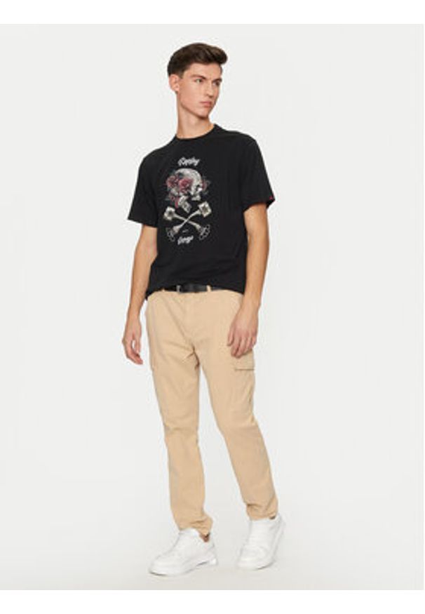 Replay - REPLAY T-Shirt M6954 .000.23740P Czarny Regular Fit. Kolor: czarny. Materiał: bawełna