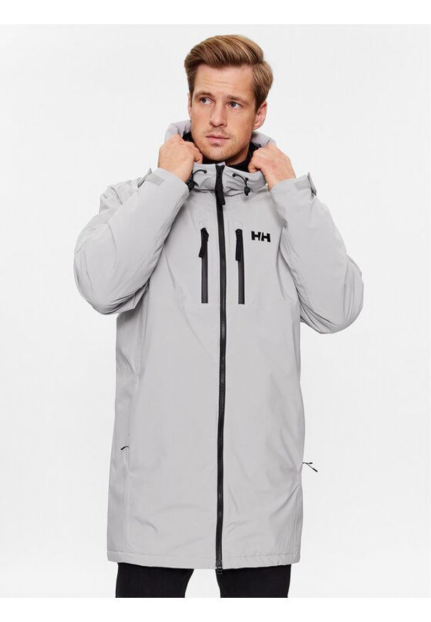 Helly Hansen Kurtka przeciwdeszczowa Rain Parka 54002 Szary Regular Fit. Kolor: szary. Materiał: syntetyk