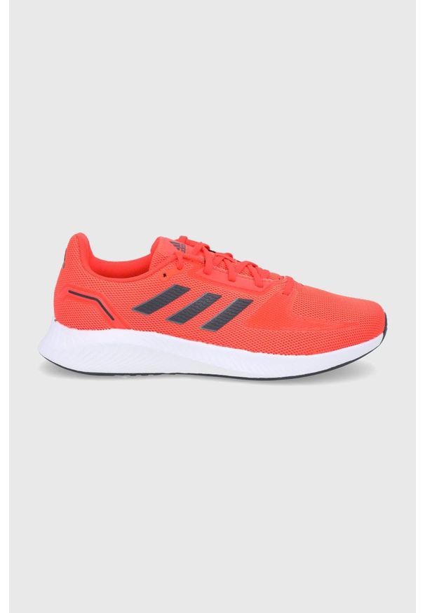 Adidas - adidas Buty kolor pomarańczowy. Nosek buta: okrągły. Zapięcie: sznurówki. Kolor: pomarańczowy. Materiał: materiał, włókno, guma. Sport: bieganie