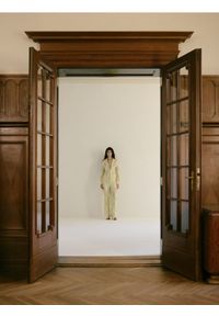 Reserved - Koronkowe spodnie - jasnozielony. Kolor: zielony. Materiał: koronka #1