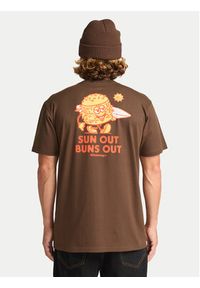 Billabong T-Shirt Gimmicks EBYZT00363 Brązowy Regular Fit. Kolor: brązowy. Materiał: bawełna #4