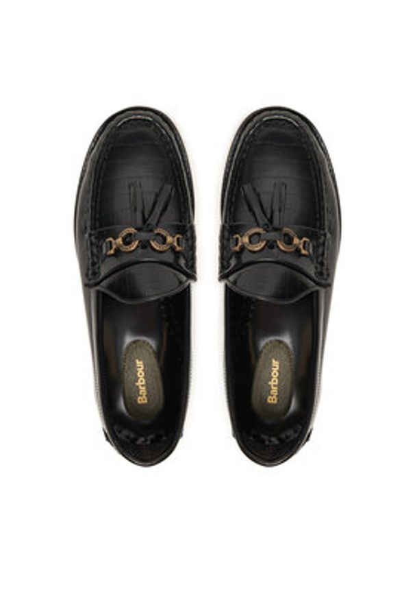 Barbour Loafersy Jen LFO0784BK91 Czarny. Kolor: czarny. Materiał: skóra