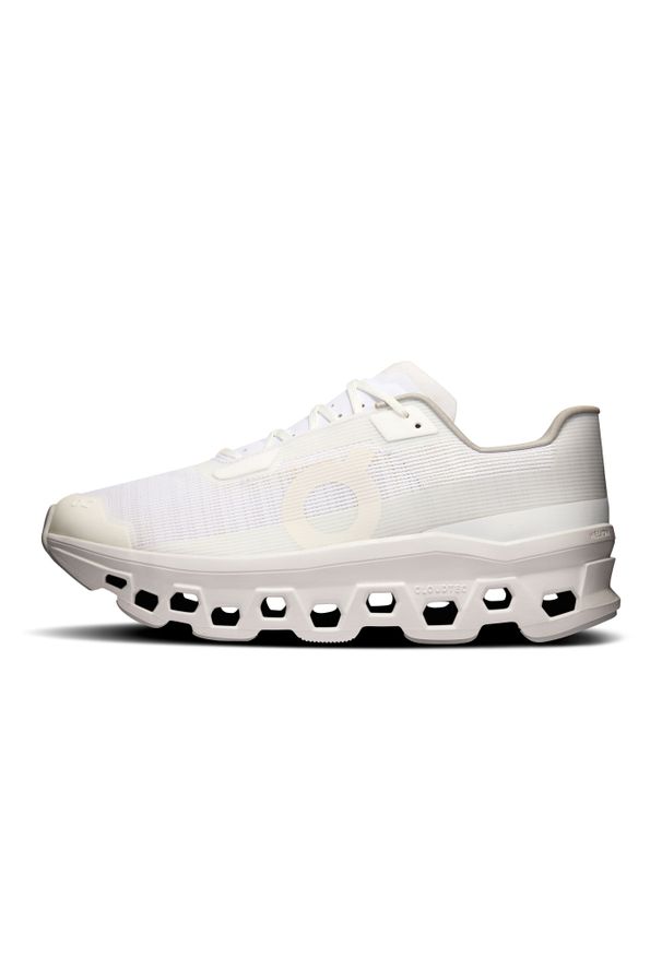 On - ON CLOUDMONSTER Void White | White Buty męskie do biegania. Okazja: na co dzień. Kolor: biały. Materiał: materiał. Szerokość cholewki: normalna. Sport: bieganie