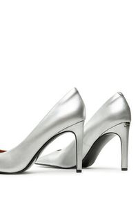 Calvin Klein Szpilki Heel Pump 90 - Met HW0HW02431 Srebrny. Kolor: srebrny. Materiał: skóra. Obcas: na szpilce #4