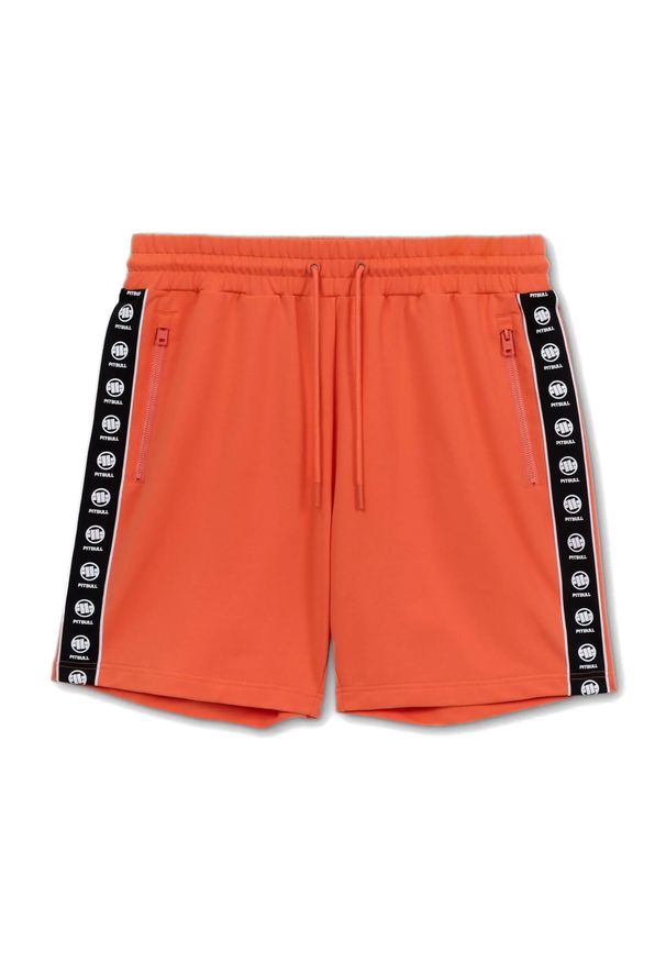 PITBULL - Spodenki męskie Pitbull Tape Nugget. Kolor: pomarańczowy. Sport: fitness