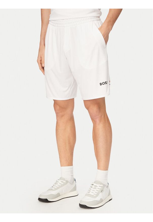 BOSS Szorty sportowe Toc Spin 50551953 Biały Regular Fit. Kolor: biały. Materiał: syntetyk. Styl: sportowy