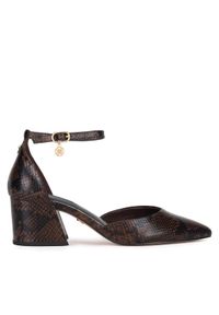 Nine West Czółenka WFA3358-1 Brązowy. Kolor: brązowy. Materiał: skóra