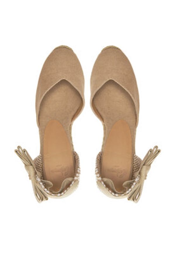 Castañer Espadryle Chiara/8Ed/002 021668 Beżowy. Kolor: beżowy. Materiał: materiał