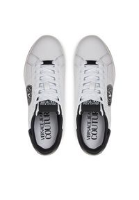 Versace Jeans Couture Sneakersy 78YA3SK1 Biały. Kolor: biały. Materiał: skóra #4