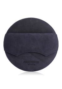 Okrągła listonoszka skórzana PAOLO PERUZZI T-92-DB granatowa. Kolor: niebieski. Sezon: zima, jesień. Materiał: skórzane. Styl: vintage, elegancki. Rodzaj torebki: na ramię #1