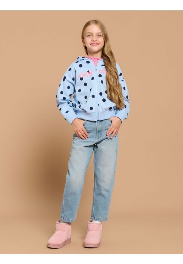 Sinsay - Jeansy mom - Inny. Materiał: jeans