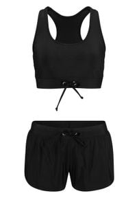 Bikini bustier (2 części) bonprix czarny. Kolor: czarny #1