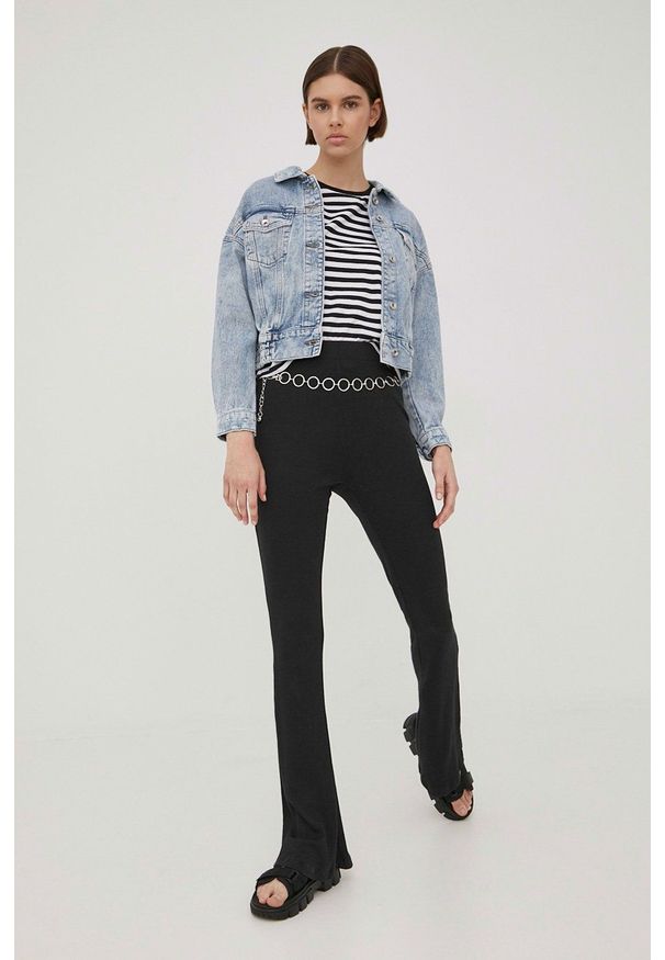 only - Only kurtka jeansowa damska przejściowa. Kolor: niebieski. Materiał: jeans