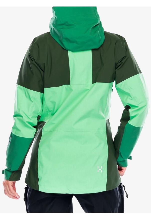 Haglöfs - Kurtka GORE TEX damska Haglofs Spitz GTX PRO Jacket. Kolor: zielony. Technologia: Gore-Tex