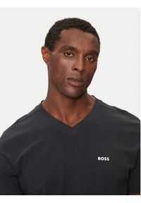 BOSS - Boss T-Shirt Tee V 50506347 Granatowy Regular Fit. Kolor: niebieski. Materiał: bawełna