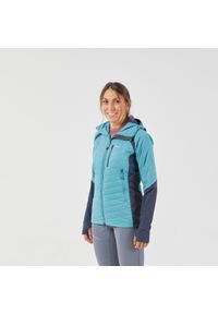SIMOND - Kurtka alpinistyczna hybrydowa damska Simond Sprint. Kolor: niebieski. Materiał: wełna, materiał. Sport: bieganie