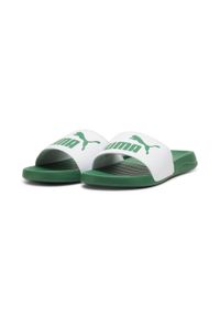 Klapki męskie Puma Popcat 20. Kolor: zielony, wielokolorowy, beżowy. Materiał: syntetyk, materiał. Styl: sportowy