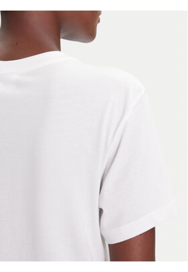 Desigual T-Shirt Roma 25WWTK50 Biały Regular Fit. Kolor: biały. Materiał: bawełna