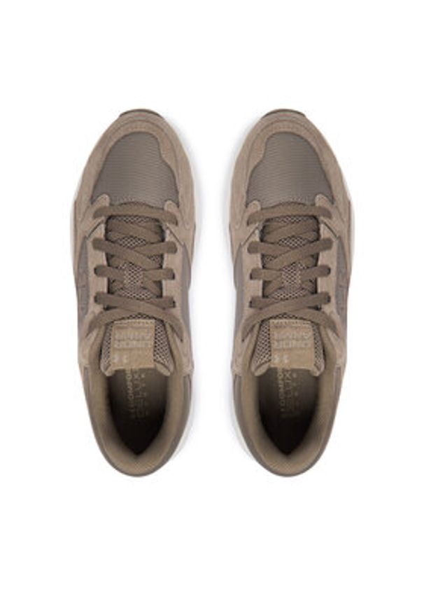 Under Armour Sneakersy UA Edge Suede 3027731 Beżowy. Kolor: beżowy. Materiał: skóra, zamsz