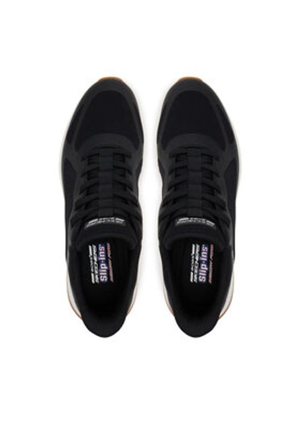 skechers - Skechers Sneakersy Bobs Squad 4- 118423/BLK Czarny. Kolor: czarny. Materiał: materiał