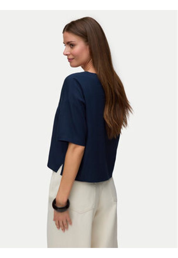 Vero Moda Koszula Rosie 10346914 Granatowy Loose Fit. Kolor: niebieski. Materiał: wiskoza