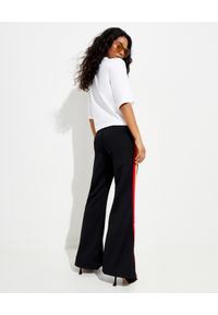 PALM ANGELS - Szerokie spodnie z kolorowym lampasem Miami. Kolor: czarny. Długość: długie. Wzór: kolorowy #4