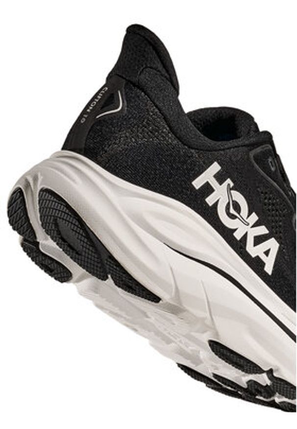 HOKA - Hoka Buty do biegania Clifton 10 Wide 1162050 Czarny. Kolor: czarny. Materiał: materiał
