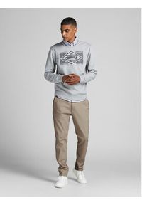 Jack & Jones - Jack&Jones Spodnie materiałowe Marco Dave 12174307 Beżowy Slim Fit. Kolor: beżowy. Materiał: bawełna