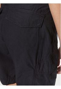 Napapijri Szorty materiałowe Narin NP0A4H8H Granatowy Loose Fit. Kolor: niebieski. Materiał: bawełna #3