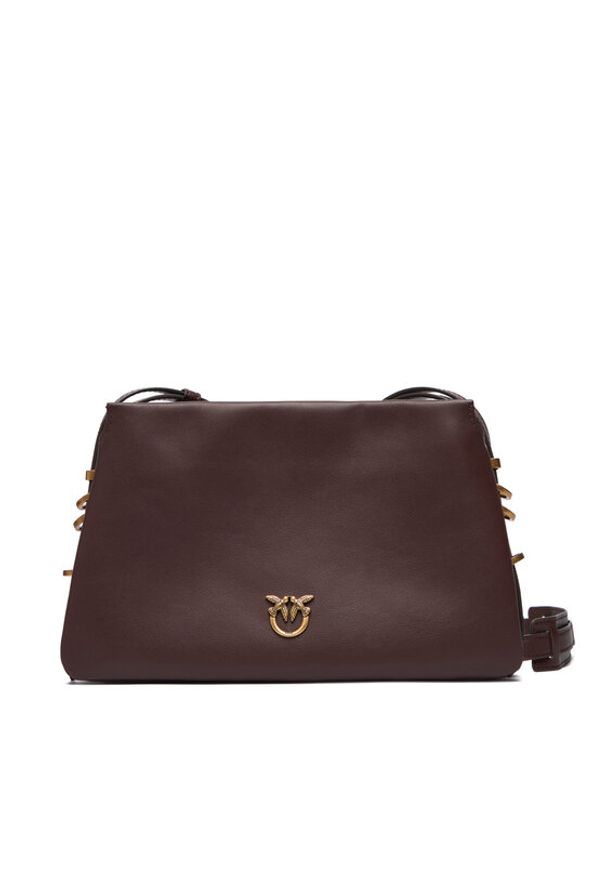 Pinko - PINKO Torebka Triplet Mini AI 25-26 PLTT 105883 A0QO Brązowy. Kolor: brązowy. Materiał: skórzane
