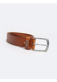 Big-Star - Pasek męski skórzany jasnobrązowy 1126 802. Kolor: brązowy. Materiał: skóra. Styl: elegancki, casual, klasyczny #5