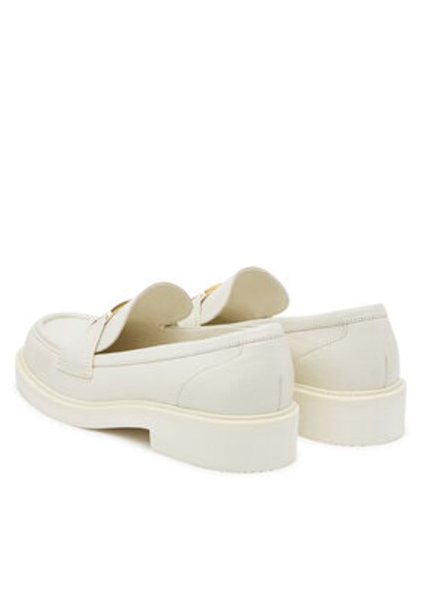 Guess Loafersy FLPSHU LEA14 Écru. Kolor: kremowy. Materiał: skóra