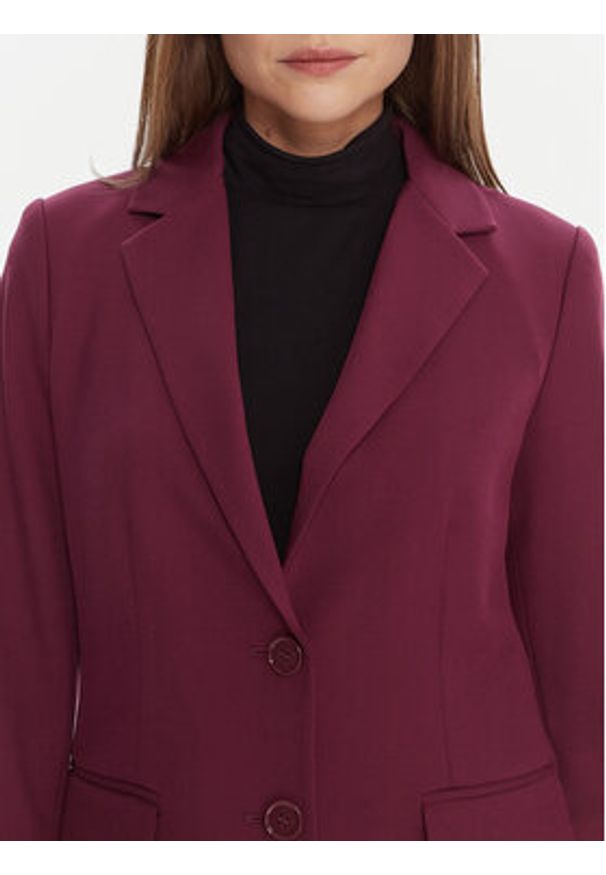 United Colors of Benetton - United Colors Of Benetton Marynarka 2L4HDW02W Fioletowy Slim Fit. Kolor: fioletowy. Materiał: syntetyk