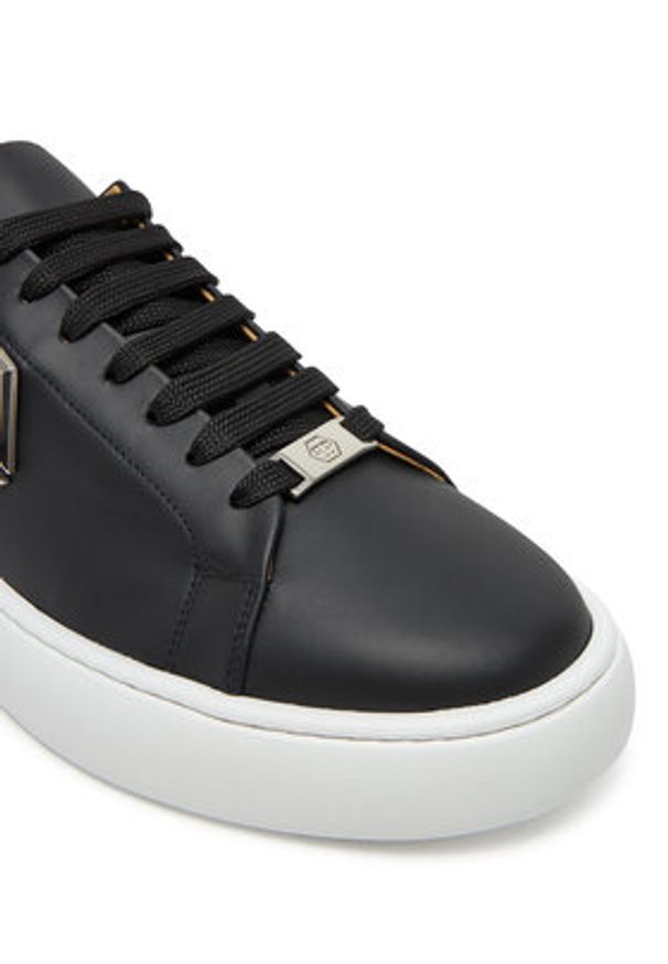 Philipp Plein - PHILIPP PLEIN Sneakersy PAES MSC4022 Czarny. Kolor: czarny. Materiał: skóra