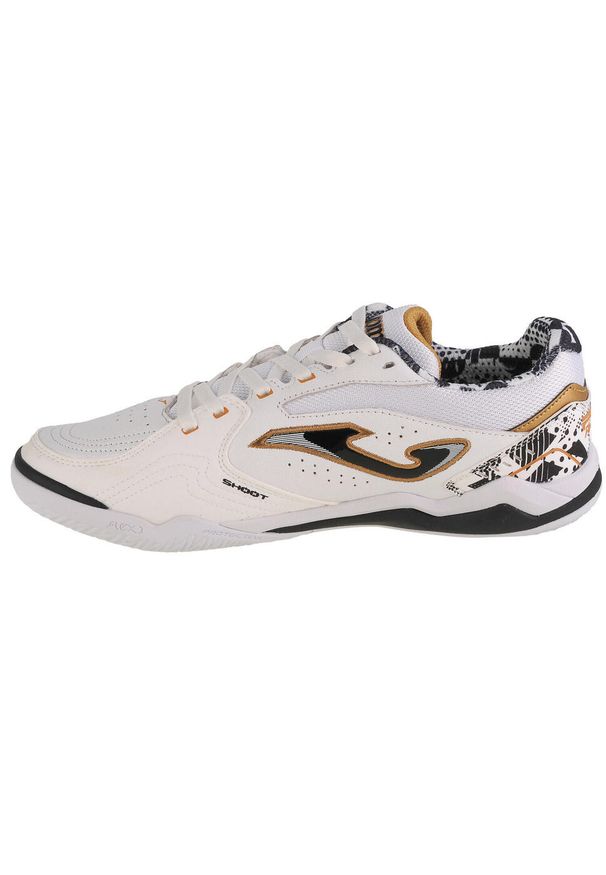 Joma - Buty halowe - halówki męskie, FS Reactive 24 FSW IN. Zapięcie: bez zapięcia. Kolor: biały. Materiał: skóra, syntetyk, materiał. Szerokość cholewki: normalna. Sport: piłka nożna