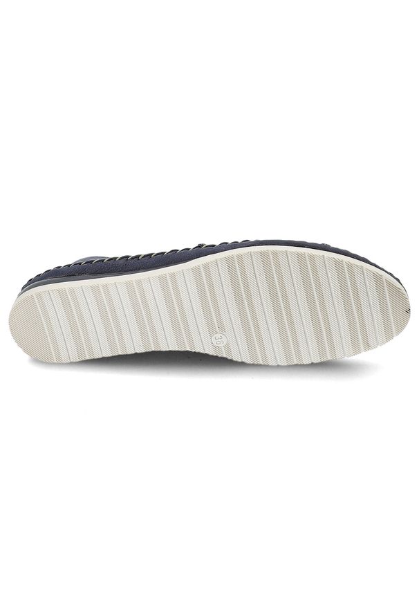 Granatowe Espadryle Lemar Wygodne Obuwie Damskie. Okazja: na co dzień. Kolor: niebieski. Materiał: materiał. Wzór: ażurowy. Sezon: lato. Styl: wakacyjny, casual, klasyczny