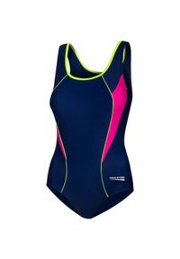 Strój pływacki damski jednoczęściowy Aqua Speed Kate. Kolor: niebieski, różowy, wielokolorowy, żółty #1