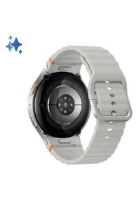 SAMSUNG - Samsung Galaxy Watch 7 LTE 44mm Srebrny (L315). Rodzaj zegarka: cyfrowe. Kolor: srebrny. Materiał: skóra. Styl: casual