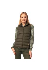 TAGART - Kamizelka trekkingowa damska Tagart Wing 4 Lady Olive puchowa 700 cuin. Kolor: zielony. Materiał: puch. Sezon: zima