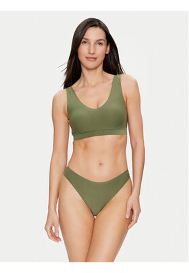 Chantelle Stringi Soft Stretch C26490 Zielony. Kolor: zielony. Materiał: syntetyk