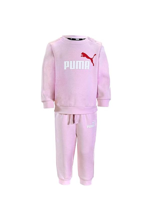 Dres Puma Jr Mini Cats Jogger Set, Dzieci. Okazja: na uczelnię. Kolor: różowy. Materiał: dresówka. Styl: sportowy