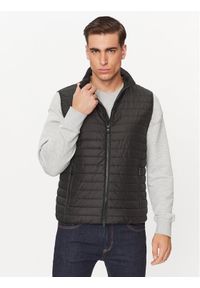 Geox Bezrękawnik Wilmer M3622G T3017F 9000 Czarny Regular Fit. Kolor: czarny. Materiał: syntetyk. Długość rękawa: bez rękawów