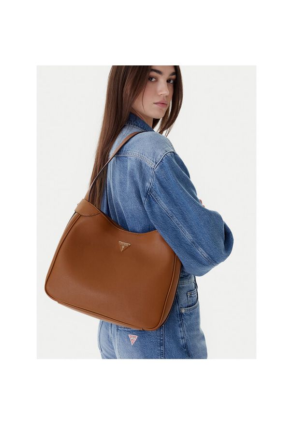 Torebka Guess. Kolor: brązowy