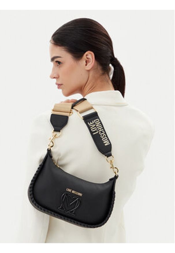 Love Moschino - LOVE MOSCHINO Torebka JC4128PP1MLJ0000 Czarny. Kolor: czarny. Materiał: skórzane