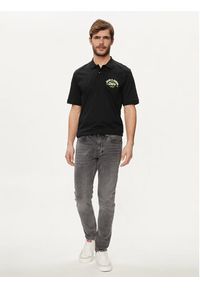 Jack & Jones - Jack&Jones Polo Logo 12246692 Czarny Standard Fit. Typ kołnierza: polo. Kolor: czarny. Materiał: bawełna #3