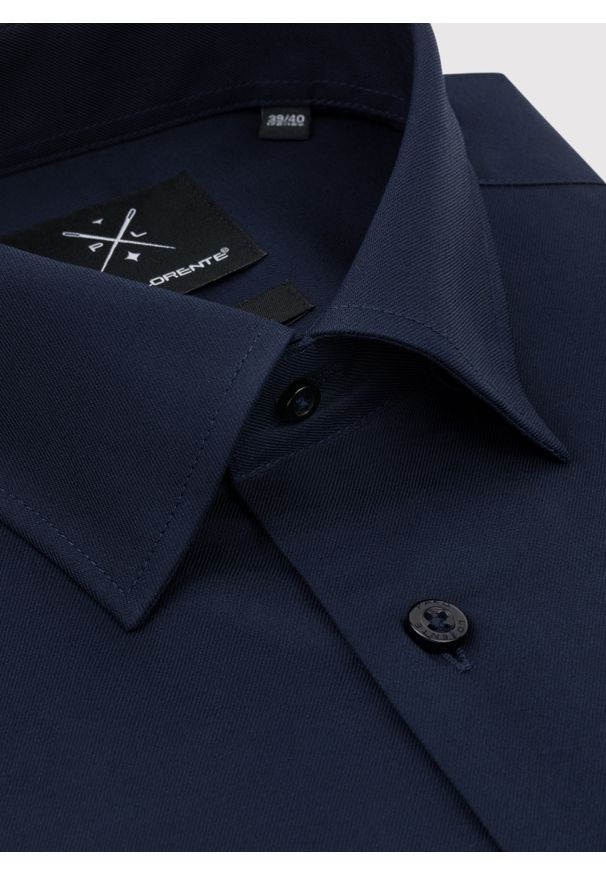 Pako Lorente - PAKO LORENTE – Granatowa koszula bawełniana. Kolor: niebieski. Materiał: bawełna. Długość rękawa: długi rękaw. Długość: długie. Sezon: wiosna, lato